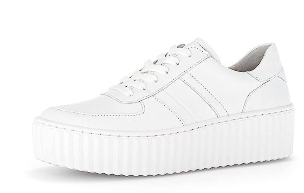 Gabor Womens Gabor 23.203 Casul Sneakers US Size 6 UK 3.5 White Leather NIB